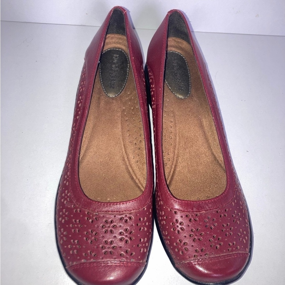 Hush puppies red loafers Women's size 9N Red Leather Flats upper leather - Picture 8 of 8